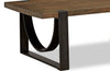Brewer 50” Industrial Solid Wood Coffee Table - Rustic Honey | Table à café industrielle Brewer de 50 po en bois massif - miel rustique