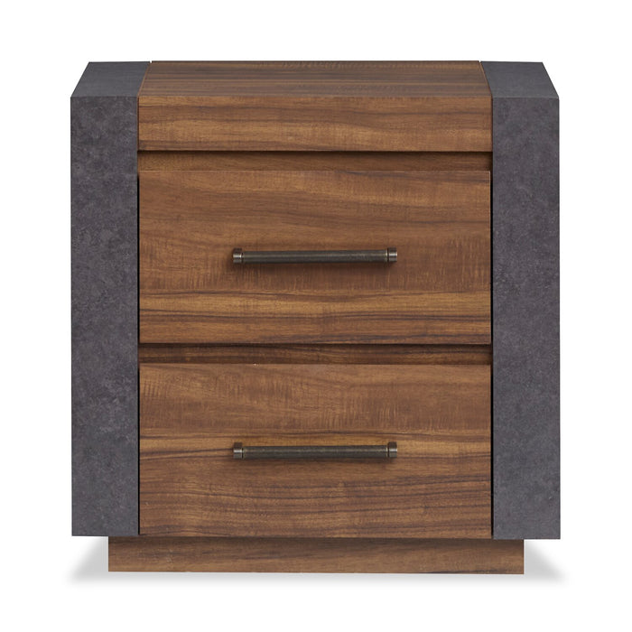 Scott Living Dante 6pc Bedroom Set with Bed, Dresser, Mirror & Nightstand, Brown - King Size