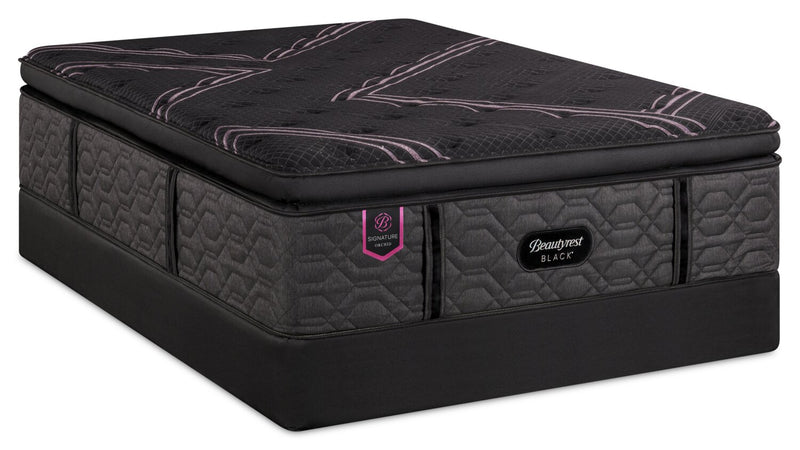 Beautyrest Black Signature Orchid Euro Pillowtop Queen Mattress Set