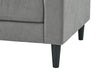 Metro 57" Fabric Loveseat with Tufted Seat Cushions and Reversible Back Cushions - Grey | Causeuse Metro de 57 po en tissu avec coussins de siège capitonnés et coussins de dossier réversibles - grise
