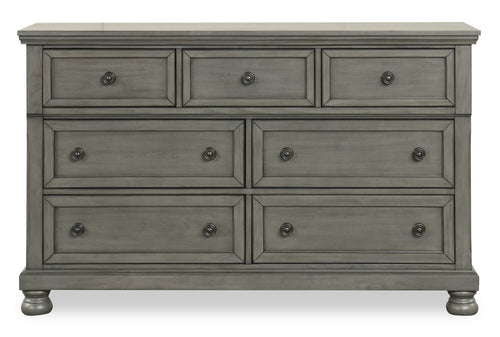 Chelsea Bedroom 7-Drawer Dresser, 60"W x 38"H - Grey 