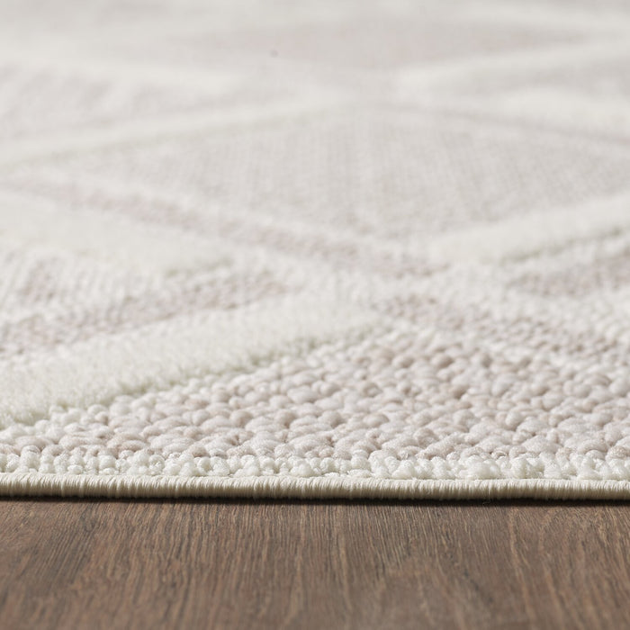 Knox Moroccan Beige Area Rug - 6'7\" x 9'6\"