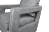 Ever 28" Swivel Leather-Like Fabric Accent Chair – Grey | Fauteuil d’appoint pivotant Ever de 28 po en tissu d’apparence cuir - gris