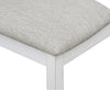 Brook Dining Chair with Polyester Fabric - White/Grey | Chaise de salle à manger Brook en tissu de polyester - blanche et grise
