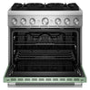 KitchenAid 5.1 Cu. Ft. Dual Fuel Range with No Preheat Air Fry – Cardamom - KFDS936SDC | Cuisinière hybride KitchenAid de 5,1 pi3 avec friture à air sans préchauffage - cardamome - KFDS936SDC