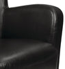 Zello 29.92" Faux Leather Accent Chair with Wood Legs - Black | Fauteuil d’appoint Zello de 29,92 po en similicuir avec pattes en bois - noir