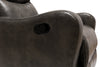 Ellis 32" Faux Leather Glider Reclining Chair – Grey  | Fauteuil coulissant et inclinable Ellis 32 po de en similicuir - gris