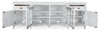Wesley 90" Traditional TV Stand with Storage and Cable Management for TVs up to 95" - Chalk White | Meuble pour téléviseur traditionnel Wesley de 90 po avec rangement et système de gestion des câbles