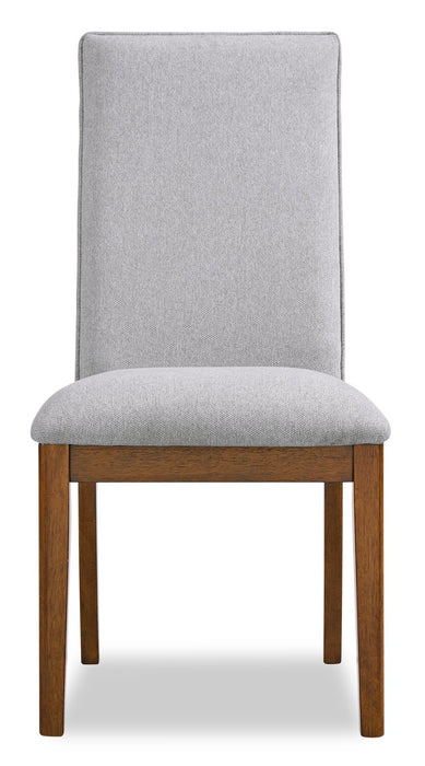 Ember 7pc Dining Set with Table & 6 Chairs, 74-92\"W - Grey & Brown