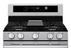 LG 6.3 Cu. Ft. Smart Gas Range with Air Fry – Fingerprint Resistant Stainless Steel - LRGN6325X | Cuisinière intelligente à gaz LG de 6,3 pi3 avec friture à air - acier inoxydable résistant aux traces de doigts - LRGN6325X