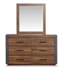 Scott Living Dante Bedroom 6-Drawer Dresser, 60"W x 36"H - Brown | Commode Dante de Scott Living de 60 po (L) x 36 po (H) à 6 tiroirs pour la chambre à coucher - brune