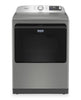Maytag 6.0 Cu. Ft. Pet Pro Smart Top-Load Washer and 7.4 Cu. Ft. Electric Dryer – Radiant Silver | Laveuse intelligente à chargement par le haut de 6,0 pi³ et sécheuse électrique de 7,4 pi³ Animal Pet Pro de Maytag - argenté radieux