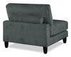 Lounge Modular 40" Chenille Fabric Armless Chair - Grey | Fauteuil sans accoudoirs modulaire Lounge de 40 po en tissu chenille - gris