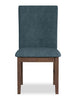 Rain Dining Chair with Cushion Fabric Seat & Back – Blue | Chaise de salle à manger Rain avec siège et dossier rembourrés en tissu - bleue