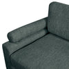 Lounge 5-Piece Chenille Modular Sectional with Ottoman – Grey | Sofa sectionnel modulaire Lounge 5 pièces en chenille avec pouf - gris