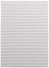 Dream Step Memory Foam Bubble Light Grey Faux Fur Area Rug - 5' x 7'