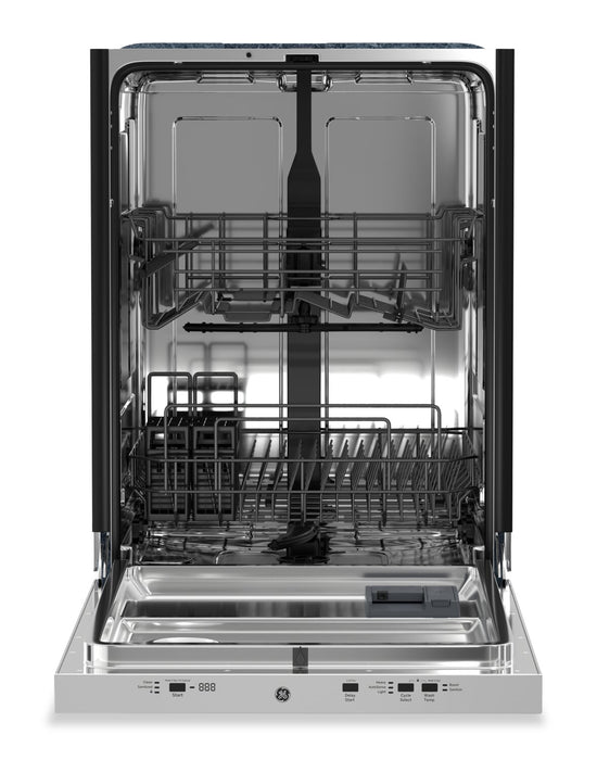 GE 24” 50 dBA Top Control Dishwasher with Auto Open Dry - White – GBT500SGVWW