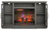 Brooke 62" Contemporary Electric Fireplace TV Stand with Storage & Cable Management for TVs up to 70 | Meuble pour téléviseur contemporain Brooke de 62 po avec foyer électrique, rangement et système de