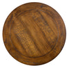 Hanson 18” Round Traditional Pine End Table - Toasted Nutmeg | Table de bout ronde traditionnelle Hanson de 18 po en pin - muscade grillée