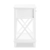 Elle Bedside 1-Drawer Nightstand, 18"W x 25.75"H - White | Table de nuit Elle de 18 po (l) x 25,75 po (H) à 1 tiroir - blanche
