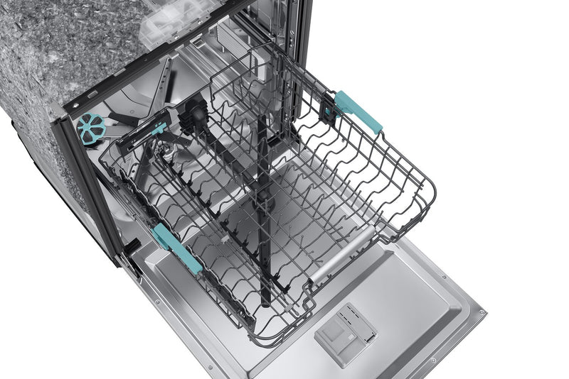 Samsung 24\" 38 dBA Top-Control Dishwasher with AI Wash and Third Rack - Stainless Steel - DW90F89T0USRAA