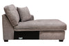 Made in Canada Luxe 3-Piece Right-Facing Fabric Sectional with Removable Cushions - Zaftig Dove Grey | Sofa sectionnel de droite Luxe 3 pièces fabriqué au Canada en tissu avec coussins amovibles - gris colombe Zaftig