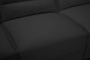 Citadel 3-Piece Right-Facing Top-Grain Genuine Leather Sectional with Wood Legs - Black | Sofa sectionnel de droite Citadel 3 pièces en cuir véritable de qualité supérieure avec pattes en bois - noir