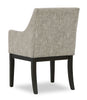 Metro Dining Arm Chair with Polyester Fabric - Beige & Brown | Chaise de salle à manger à accoudoirs Metro en tissu de polyester - beige et brun