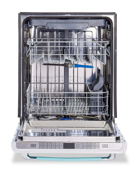 Classic Retro by Unique 24\" 45 dBA Top-Control Dishwasher - Ocean Mist Turquoise - UGP-24CR DW T