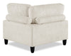 Lounge Modular 40" Chenille Fabric Corner Chair - Beige | Fauteuil en coin modulaire Lounge de 40 po en tissu chenille - beige