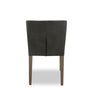 Arlo Dining Chair with Vegan Leather Fabric - Charcoal | Chaise de salle à manger Arlo en tissu de cuir végétalien - anthracite