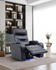 Glow 33" Fabric Power Reclining Chair with Storage Armrests - Black | Fauteuil à inclinaison électrique Glow de 33 po en tissu avec accoudoirs de rangement - noir