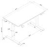 Finch 47" Gaming Office Desk with Electric Height Adjustment and RGB Lighting – Black | Bureau de jeu Finch de 47 po avec réglage électrique de la hauteur et éclairage à DEL RVB - noir