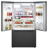 Bosch 500 Series 36" 26 Cu. Ft. French-Door Refrigerator - Black Stainless Steel - B36FD52SNB  | Réfrigérateur Bosch Série 500 de 36 po et de 26 pi3 à portes françaises - acier inoxydable noir - B36FD52SNB  | B36FD52B