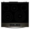 Whirlpool 30" 5.3 Cu. Ft. Electric Range with Air Cooking – Black on Stainless - YWSES5030SV | Cuisinière électrique Whirlpool de 5,3 pi³ et de 30 po avec cuisson à air - noire sur acier inoxydable - YWSES5030SV