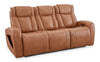 Shaquille O’Neal Home Titan 92" Genuine Leather Power Reclining Sofa with Shaq-o-pedic Comfort – Earth | Sofa à inclinaison électrique Titan de Shaquille O’Neal Home de 92 po en cuir véritable avec confort Shaq-o-pedic -  terre