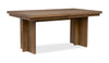 Scott Living Henri 6pc Dining Set with Table, Bench & Chairs, 66-84"W Extension, Wood - Brown & Cream | Ensemble de salle à manger Henri de Scott Living 6 pièces en bois avec table, rallonge de 66 po à 84 po (L), banc et chaises - brun et crème