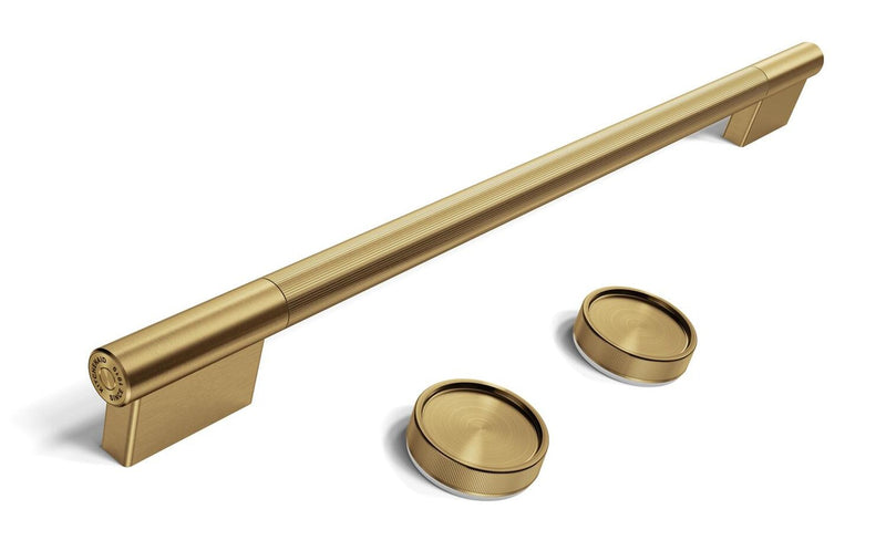 KitchenAid Handle Kit for 30\" Single Wall Oven or Built-in Microwave – Brass – W11774414