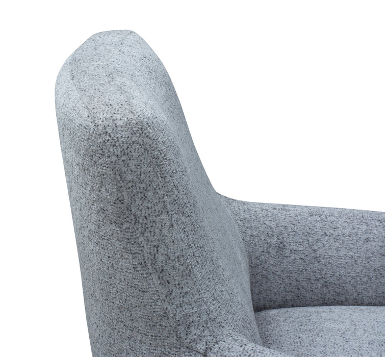 Monroe 29\" Fabric Accent Chair with Metal Legs - Grey