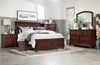 Chelsea 6pc Bedroom Set with Storage Bed, Dresser, Mirror & Nightstand, Cherry Brown - Queen Size | Ensemble de chambre à coucher Chelsea 6 pièces avec lit de rangement, commode, miroir et table de nuit, brun cerisier - format grand lit
