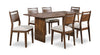 Vale 7pc Dining Set with Table & 6 Chairs, Wood, 72\"W - Brown & Beige