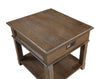 Weston 24” Traditional End Table with Storage and USB Port - Brown Elm | Table de bout traditionnelle Weston de 24 po avec rangement et ports USB - orme brun