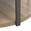Felicity 22" Round End Table with Shelf - Grey | Table de bout ronde Felicity de 22 po avec tablette - grise