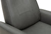 Serene 31" Genuine Leather Power Reclining Massage Chair with Power Headrest and Heated Seat - Grey | Fauteuil de massage à inclinaison électrique Serene de 31 po en cuir véritable avec appuie-tête électrique et siège chauffant - gris