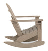 Bask Outdoor Patio Rocking Chair - High Density Plastic, UV & Weather Resistant - Taupe | Fauteuil à bascule d'extérieur Bask - Plastique haute densité, résistant aux UV et aux intempéries - Taupe