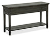 Hanson 50” Traditional Pine Sofa Table with Storage - Graphite | Table de salon traditionnelle Hanson de 50 po en pin - graphite