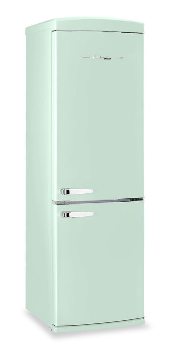 Classic Retro by Unique 24\" 12 Cu. Ft. Bottom-Freezer Refrigerator - Summer Mint Green - UGP-340L LG AC