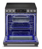 LG 6.3 Cu. Ft. Smart Electric Range with Air Fry – Black Stainless Steel - LSEL6335ZE | Cuisinière intelligente électrique LG de 6,3 pi3 avec friture à air - acier inoxydable noir - LSEL6335ZE