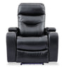 Glow 33" Fabric Power Reclining Chair with Storage Armrests - Black | Fauteuil à inclinaison électrique Glow de 33 po en tissu avec accoudoirs de rangement - noir
