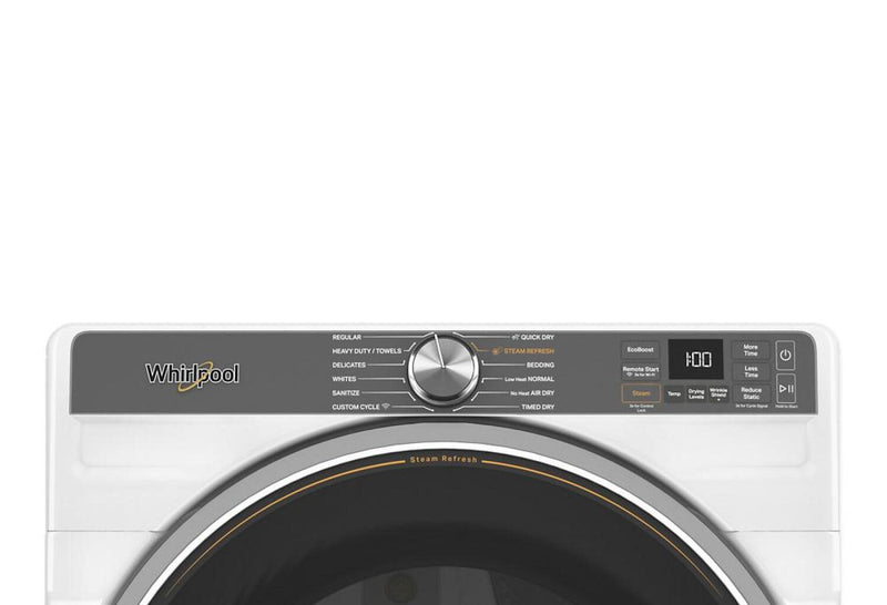 Whirlpool 7.4 Cu. Ft. Smart Electric Dryer with Steam - YWED6720RW